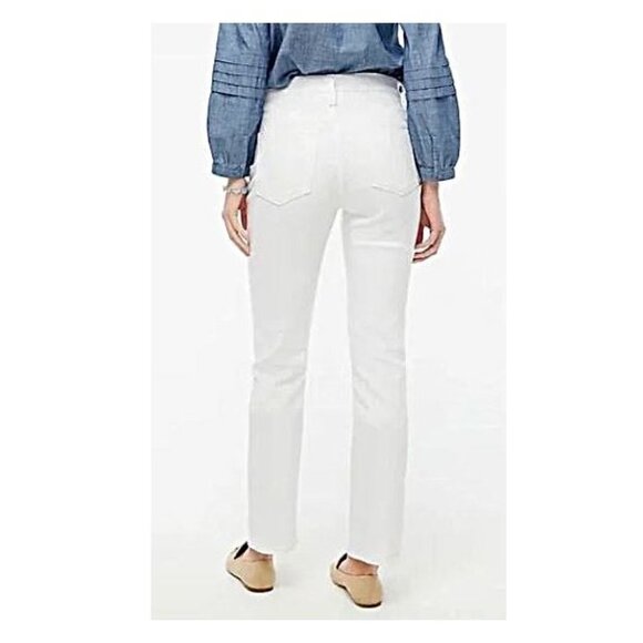 NWT!!! J.Crew Factory - Essential straight high rise button fly white jeans - Picture 5 of 13